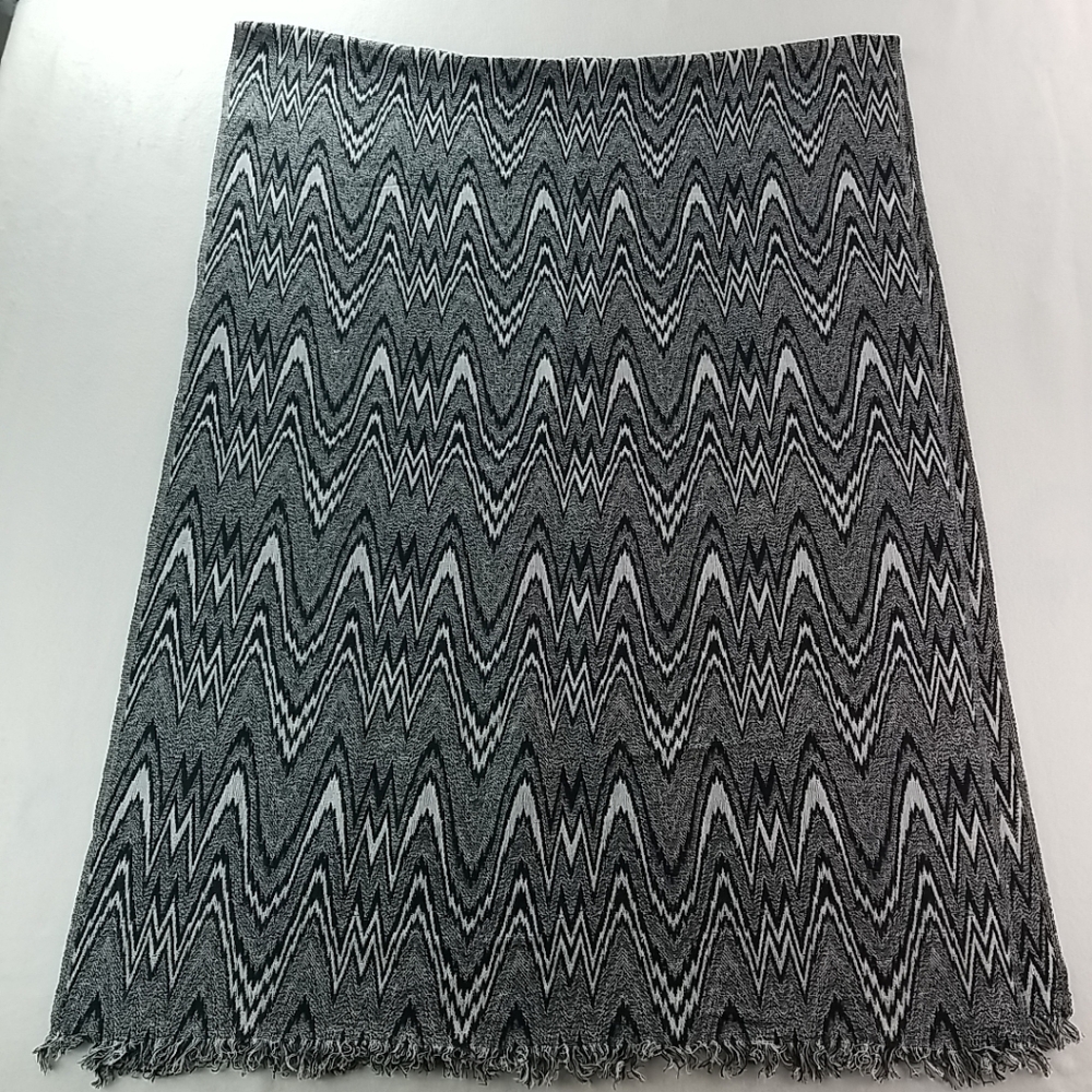 Unbranded Black Gray White Multi-Purpose Scarf - Picture 4 of 6